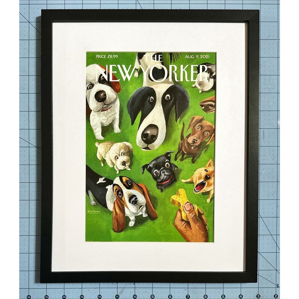 Framed 2021 The New Yorker magazine August 9 "Summer Treat" Mark Ulriksen